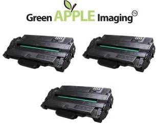 Green Apple Imaging ™ 3PK Premium Quality Remanufactured SAMSUNG MLT-D105L Toner Cartridges , Yields up to 2,500 Pages @ 5% Coverage.