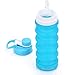 Valourgo Collapsible Water Bottle - BPA Free Silicone Foldable Water Bottle for Travel, Sports,Outdoor and Gym, 20 oz