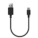 Geekria QuickFit Headphones Charging Cable for Bose QC35, SoundLink, Beats Solo2, Solo3, Sony MDR-XB950BT and More/Headphones Charging Cord/Micro-USB Charger Cable (1FT, Black)