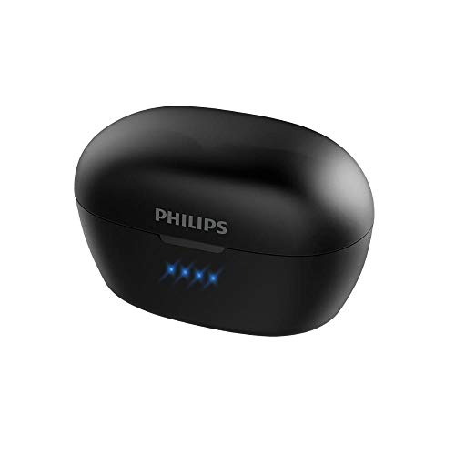 Philips Audio Ear Pods SHB2505BK/10 Bluetooth Headphones (Echo Cancellation, Smart Pairing, Up To 20 Hours Play Time, Portable charging case), Black