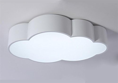 FANDBO@ Creative Led Cloud Ceiling Lamp for Boys Girls Bedroom Children Room Kindergarten (52 * 32 * 10cm, Iron+Acrylic, White Light, 24W) (Color : White)