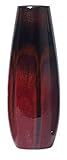 Hosley 12.25' High Ceramic Red Floor Vase, Ideal Gift for Weddings, House Warming, Home Office, Wonderful Accent Piece for Coffee Tables or Side Tables with Votive LED Candle Gardens O4