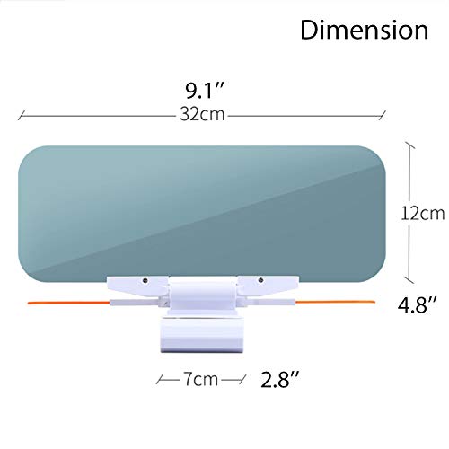 WFPOWER Car Sun Visor Extender (2 Pack) Anti Glare Blocker 2 In 1, UV Day Vision and Night Vision Goggles for Windshield, Sun Shield 12.6 x 4.7inch for Sedan Mini Van Pack of 2 [2019 Upgraded Version] - Thumbnail 6