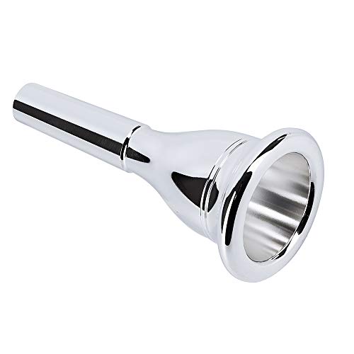 EastRock Standard Tuba Mouthpiece 120S,Silver Plated Tuba Mouthpiece