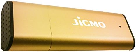 Voice Activated Recorder Digital Audio Recording Device (Gold) by JiGMO - 8GB / 48 Hours Storage Capacity! Recharge While Recording! With 2 Lanyards and E-Book! Don't Miss Another Word!