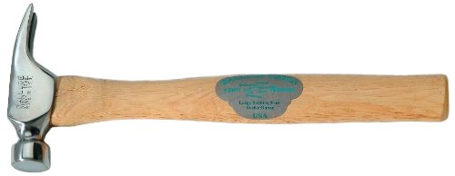 Dalluge Tools 1200 12-oz Finish/Trim Hammer 12" Straight Handle Smooth Face (01200)