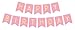 Sterling James Co. Pink Happy Birthday Bunting Banner with Shimmering Gold Letters - Birthday Decorations - 21st - 30th - 40th - 50th Birthday Party Supplies