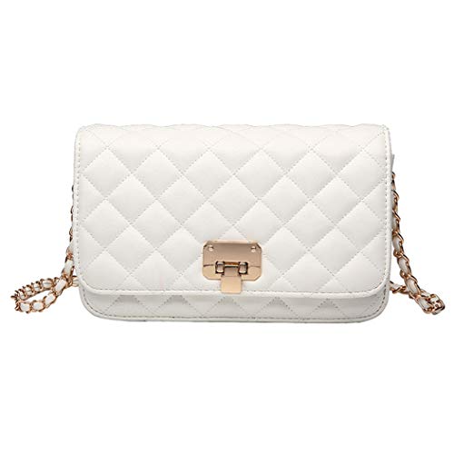 white quilted shoulder bag