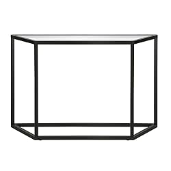 Levi 44'' Wide Trapezoid Console Table in Blackened