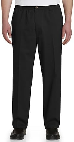 Oak Hill by DXL Men's Big and Tall Waist-Relaxer Pleated
