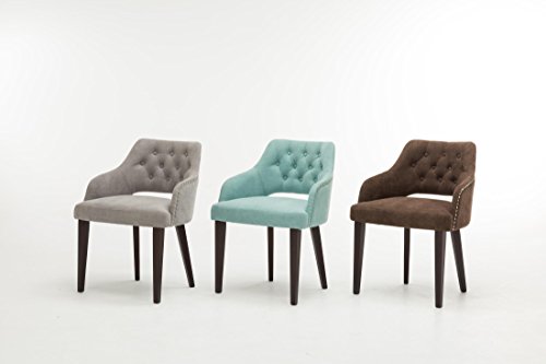 Set Of 2 Oliver Smith Contemporary Tufted Nailed Microfiber Modern Sofa Chair Sofa Arm Chairs 10009 Brown - Thumbnail 7