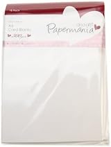 Papermania A6 300 gsm Card Blanks and Envelopes White Pack of 10 view 3