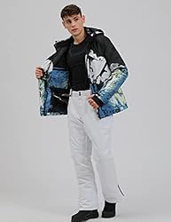YEEFINE Men's Ski Suit Waterproof Snow Suits Two