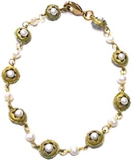"Eucalyptus & Pearls" Pod Bracelet By Michael Michaud for Silver Seasons- Ours Exclusively