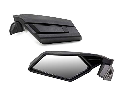 SuperATV Heavy Duty Sport Side View Mirrors for Can-Am Maverick X3 - Bolts On Factory Mounting Location - (1 Pair) - Thumbnail 3