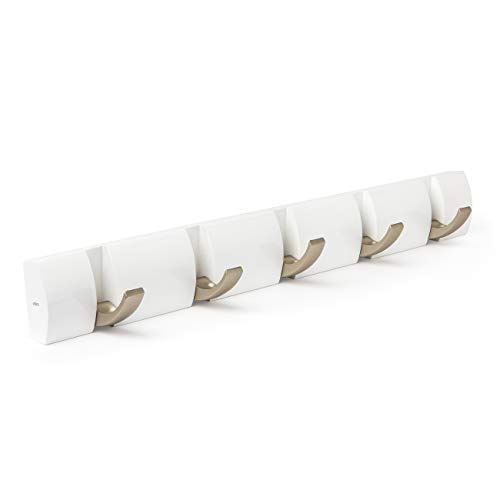Umbra Flip Coat Rack - White/Nickel - Image 9