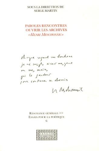 Paroles rencontres