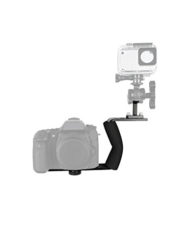 Minifocus Diving Photography Handle Tray Bracket Aluminum Alloy Single Handle Underwater Grip Mount Handheld Stabilizer Clamp Mount with Ball Adapter for Camera Housing