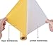 HTV Vinyl Heat Transfer Vinyl Roll 12''×5ft，Iron-on Viny for Cricut, Silhouette & Cameo，Heat Press DIY Design for T-Shirts,Clothing and Other Fabrics. (Yellow, 12in5ft)