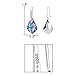 EleQueen 925 Sterling Silver CZ Baroque Drop Hook Earrings Vitrail Light Made with Austrian Crystals, Valentine's Day/Mother's Day/Christmas Jewelry Gift