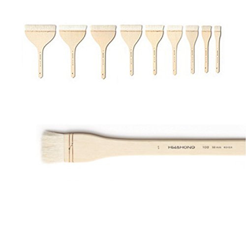 Hwahong 100 Series Back Ground Painting Brush for Watercolor,Flat Brush No.1