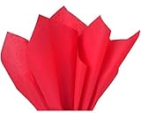 Flexicore Packaging Red Gift Wrap Tissue Paper | Size: 15 Inch X 20 Inch | Count: 100 Sheets | Color: Red