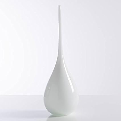 Tira Opaque Long Neck Vase Tall White Amazon Co Uk Kitchen Home