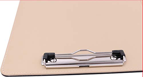 eBeila Clipboard Folder Padfolio Resume Portfolio Document Organizer - Pu Leather Letter Size Legal A4 Clip Board Professional Writing Pad with Storage for Business School Office (1 Piece, Black) - Thumbnail 6