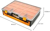 Saturnia Art Plast 3710 Tool Box 44.3cm Black Yellow Storage Organizer Case view 5