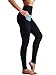 Neleus 2 Pack Tummy Control High Waist Running Workout Leggings,9017,Black,Red,US L,EU XL