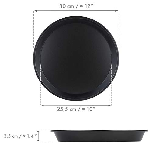Grizzly - Set van 3 ronde bakvormen, 30 cm diameter, met antiaanbaklaag, voor het bakken van een taartbodem, biscuit… - Afbeelding 3