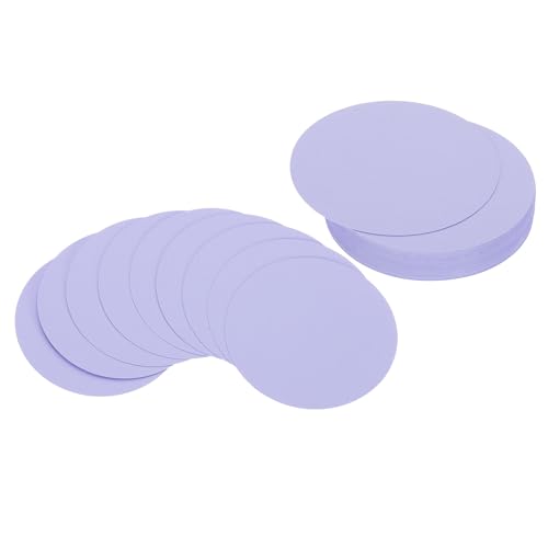 PATIKIL 5inch Circle Card Stock, 50Pcs Round Shape Cutouts Paper Thick Cardstock Coaster for DIY Craft Projects Classroom Bulletin Board Decor, Light Purple at Amazon