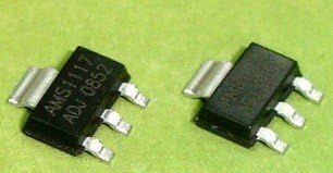 QX Electronics 200 PCS AMS1117-ADJ AMS1117 SOT-223 1A LOW OUT VOLTAGE REGULATOR