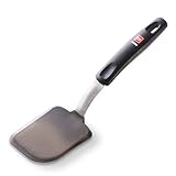 All-New DI ORO Designer Series Silicone Turner Cookie Spatula - Features 600F Heat-Resistant No-Melt Rubber Spatula Handle And Blade - Best Silicone Kitchen Small Mini Spatula For Cooking Or Baking