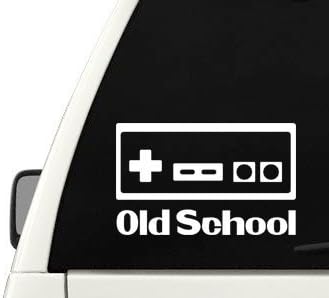 Old School Video Games Vinyl Decal Sticker- Die Cut Decal Bumper Sticker for Windows, Cars, Trucks, Laptops, Etc.