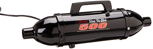 MetroVac Black Powder Coated High Performance Hand Vac with Turbo Driven Rotating Brush, 120-Volt