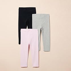 Amazon Essentials Toddler Girls' Leggings, Pack of