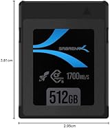 Sabrent CFexpress Type B 512GB Memory Card 1700MB/s PCIe Gen3 Rocket CFX for view 8