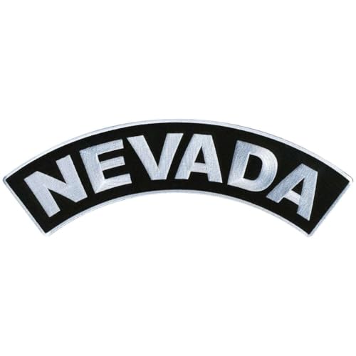 Milwaukee Leather Nevada 12" X 3" Top Rocker Patch - 12W X 3H