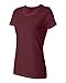 FL LAD 5.0 OZ CTTN HD TEE (MAROON) (XL)