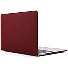 iDOO MacBook Pro 13 Case 2017 & 2016 Release A1706 / A1708, Soft Touch Plastic Hard Case Cover for Newest MacBook Pro 13 inch with / without Touch Bar - Burgundy