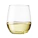 TOSSWARE 14oz Vino Summer Pack Recyclable Wine Plastic Cup, Set of 12, Clear