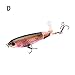 LUYAYUER Fishing Topwater Lures 4.133inch / 0.6oz Fishing Lure Rotating Tail Bait for Seabass,Pike,Aspius,Black Bass