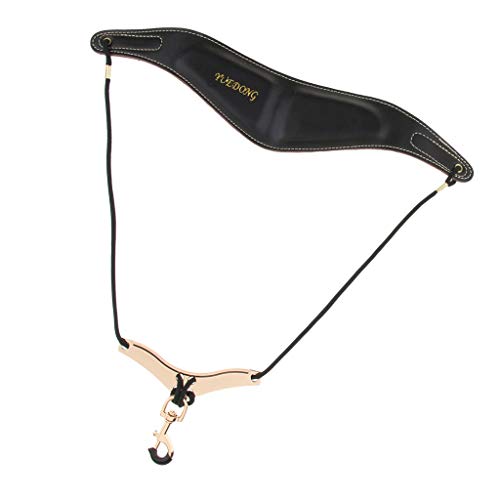 image for Baosity Adjustable Leather Sax Shoulder Belt Neck Strap for Saxophone 