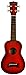 Kala MK-SD-RDBURST Makala Dolphin Soprano Ukulele - Red Burst Bundle with Gig Bag, Tuner, Austin Bazaar Instructional DVD, and Polishing Cloth