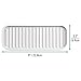 mDesign Silicone Heat-Resistant Hair Care Styling Tool Mat Tray for Curling Irons, Flat Irons, Straighteners, Sticks, Wands - Non-Slip, Waterproof - Bathroom, Bedroom Organizer - White