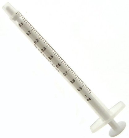 5 Pack of 1/5 TSP 1 ML 1 CC Slip Tip Syringes w/o needle.