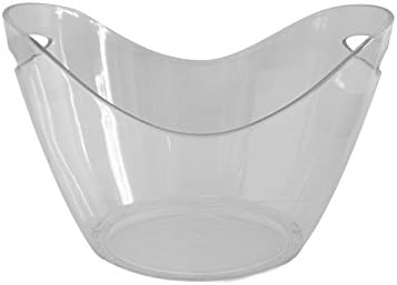 Large Clear Ice Bucket Sleek Design Kitchen Gadgets Restaurant Bartending Cocktails Tool