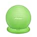 Trideer Ball Chair – Exercise Stability Yoga Ball with Base for Home and Office Desk, Ball Seat, Flexible Seating with Ring & Pump, Improves Balance, Back Pain, Core Strength & Posture（Ball with Ring