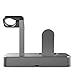 OLEBR Apple Watch Series 3 Stand iPhone X/8/8Plus/7/7Plus/6s/6s Plus Dock, [2 in 1 Charging Dock] Apple Watch Charging Stand, Aluminum Charger Station for iWatch Series 3/2/1/Nike+,iPhone 5/SE-Gray …